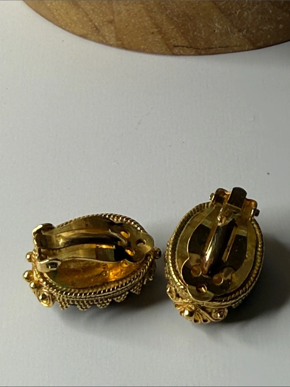 Vintage MMA Carnelian Bead Necklace earring Gold plate Scarab Egyptian revival⭐️ - Picture 11 of 17
